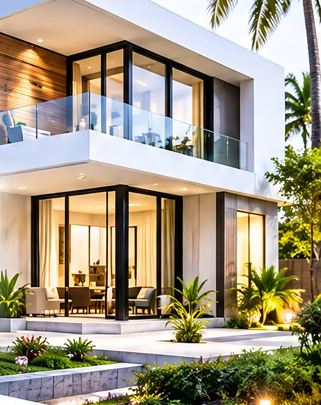 Villa contemporaine réalisée sur plan
